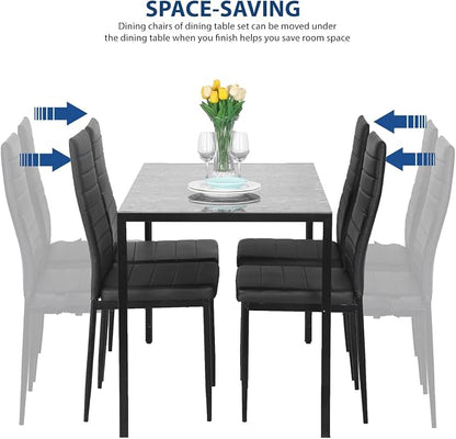 FDW Dining Table Set Dining Room Table Set - Image 4