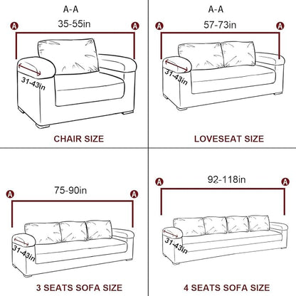 vctops 1-Piece Velvet Plush Stretch Chair Sofa Slipcover Soft Fuzzy Fluffy - Image 7