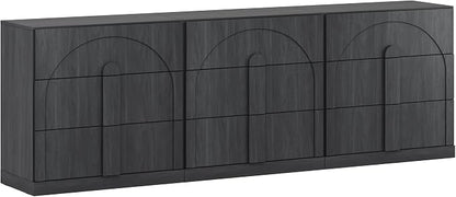 BELLEZE Set of 3 Bookcase with 3 Drawers, Modern Book Shelf with Wide Wooden - Image 6