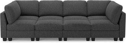 Belffin 111" Cloud Sectional Sleeper Sofa - Image 9