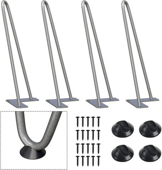 SMARTSTANDARD 12 Inch Heavy Duty Hairpin Furniture Legs, Metal Home DIY Projects by SMARTSTANDARD