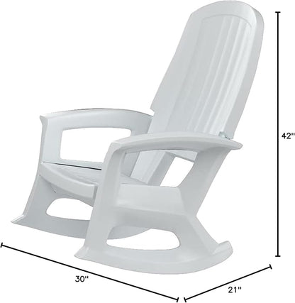 Semco Rockaway Heavy-Duty Outdoor Rocking Chair w/Low Maintenance All-Weather - Image 3