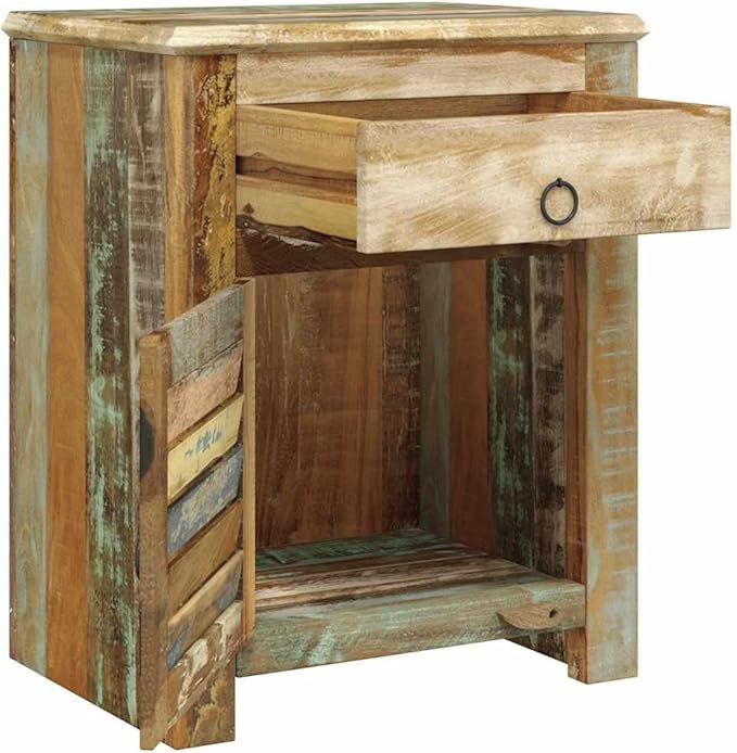 YAFF Vintage Reclaimed Wood End Table - Image 3
