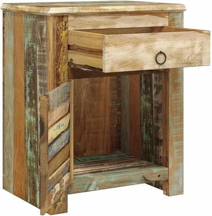 Vintage Reclaimed Wood End Table - Image 2