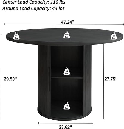 weselon 47 inch Round Dining Table - Image 2