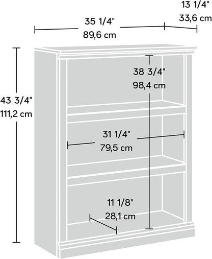 Sauder Miscellaneous Storage 3-Shelf Bookcase/ Book shelf, Sindoori Mango finish - Image 3