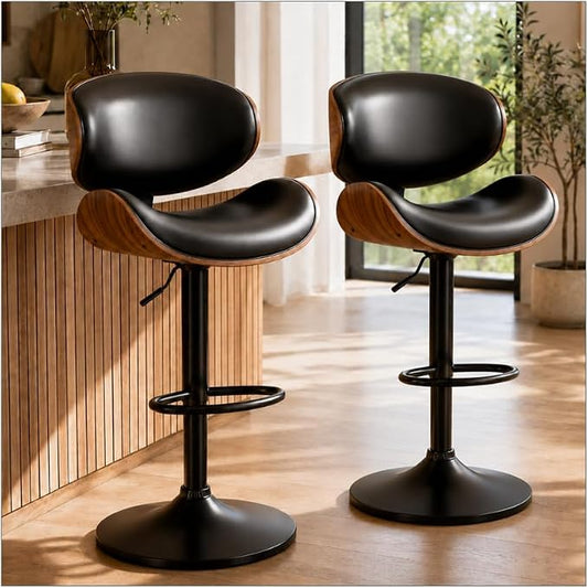 YaFiti Swivel Bar Stools Set of 2 by YaFiti