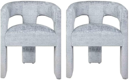 Jofran Gwen Jacquard Upholstered Accent Chair, Modern Luxury Plush Sculptural by Jofran+Inc.