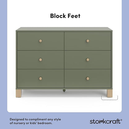 Storkcraft California 6-Drawer Double Dresser - Image 5