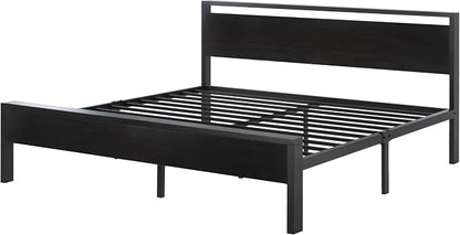 SHA CERLIN 14 Inch King Size Metal Platform Bed Frame - Image 8