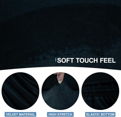 CUCRAF Cushion Sofa Cover 4 Piece Slipcovers, Soft Thick Velvet Couch Cover - Image 3