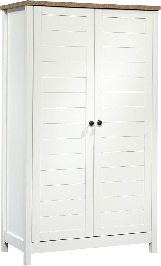 Sauder Cottage Road Storage Cabinet/ Pantry Cabinet, Soft White finish by SAUDER%C2%AE