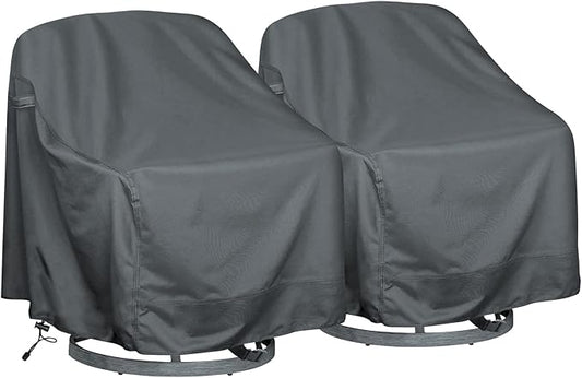 Outdoor Swivel Lounge Chair Cover 2 Pack, Fits to Lawn Patio Chairs, 420D by HI%C2%B7%C2%B7%C2%B7YOURCOVER