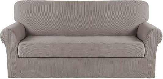 Turquoize Stretch Sofa Slipcover 2 Pieces Sofa Cover Couch Cover by Turquoize