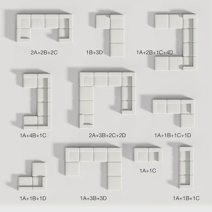 Novilla 141" Modular Sectional Sofa, Modern Cloud Sectional Couch - Image 5