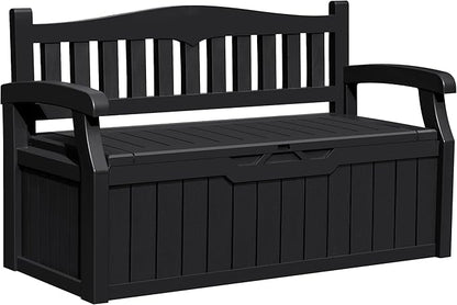 Greesum 80 Gallon Outdoor Storage Bench, Weather-Resistant Deck Box, Patio by BuynowfromGreesum
