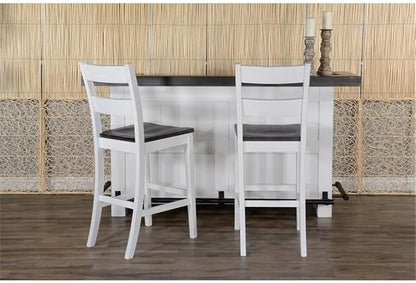 Pemberly Row 78" Farmhouse Wood Bar Unit - Image 5