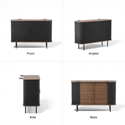 47''W x 32''H Black Buffet Sideboard Cabinet - Image 3