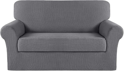 Turquoize Stretch Sofa Slipcover 2 Pieces Sofa Cover Couch Cover by Turquoize