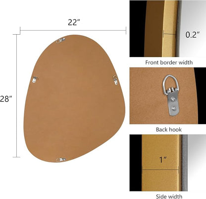 WallBeyond Asymmetrical Mirror, Irregular Wall Mirror, Unique Wall Mirrors - Image 6