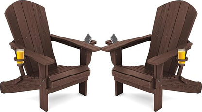 SERWALL Adirondack Chair with Cup Holders by SERWALL