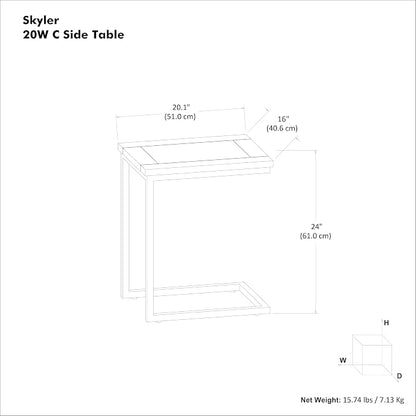 SIMPLIHOME Skyler C-Side Table - Image 3