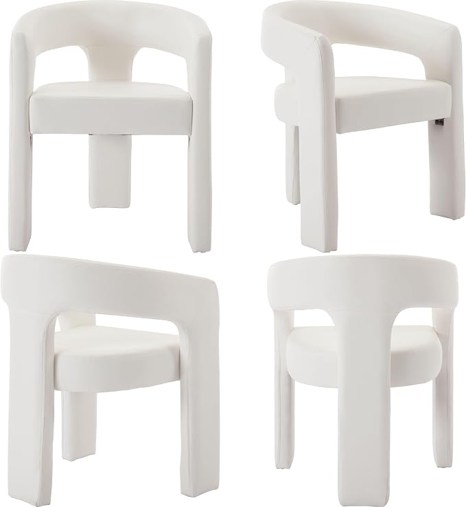 BESTANO Modern PU Leather Upholstered Dining Chairs - Image 7