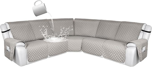 HDCAXKJ 100% Waterproof Reclining Sectional Couch Covers L Shape Recliner Sofa by HDCAXKJ