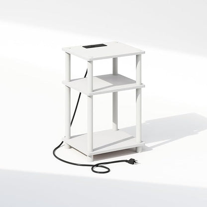Furinno JUST Night Stand, 3-Tier Turn-N-Tube Nightstand by Furinno-FitsYourSpaceFitsYourBudget
