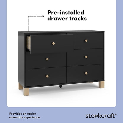 Storkcraft California 6-Drawer Double Dresser - Image 6