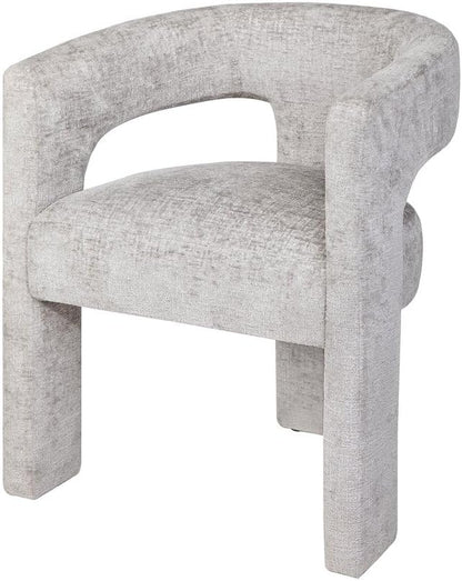 Jofran Gwen Jacquard Upholstered Accent Chair, Modern Luxury Plush Sculptural - Image 4