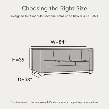 Covermates Ultima Outdoor Modular Sectional Sofa Cover – Heavy-Duty Patio - Image 2