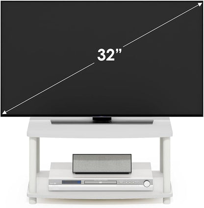 Furinno Turn-N-Tube TV Riser Stand, 2-Tier Small Elevated No Tools TV Stand - Image 8