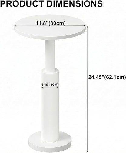 LAATOOREE Small Round Side Tables Set of 2, Drink Tables, Accent Coffee Tables - Image 3