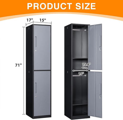 Metal Locker with 2 Doors - Image 3