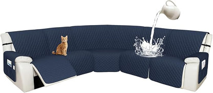 Arfntevss Recliner Sectional Couch Covers 1OO% Waterproof L Shape Sofa Cover by Arfntevss
