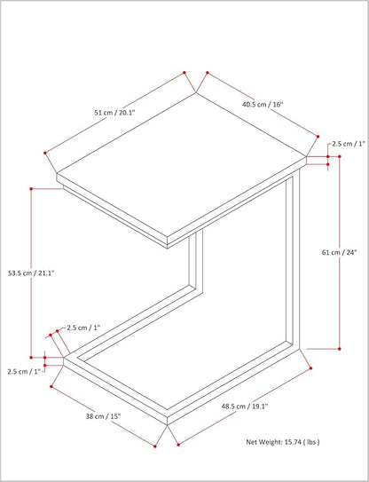 SIMPLIHOME Skyler C-Side Table - Image 3