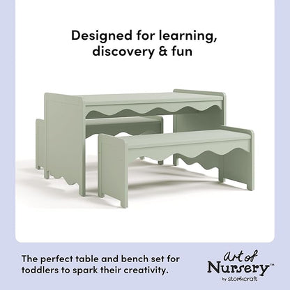 Storkcraft Casablanca Montessori Indoor Kids Table & Bench Set – Premium Kids - Image 4