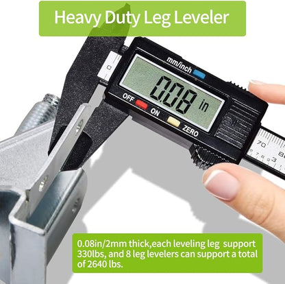 DkOvn 8 Pack Heavy Duty Furniture Leg Levelers, Leveling Feet - Image 4