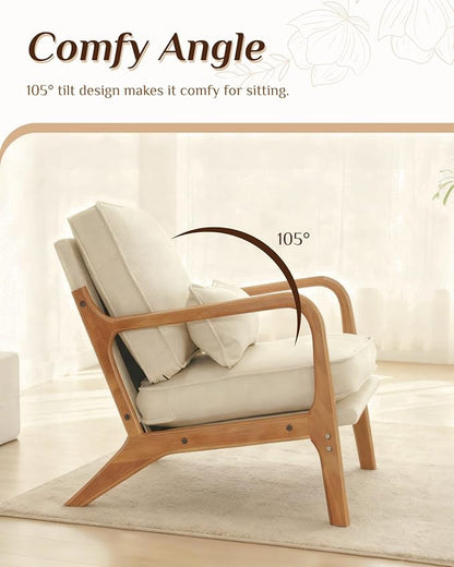 Karl home Accent Chair Mid-Century Modern Chair - Image 5