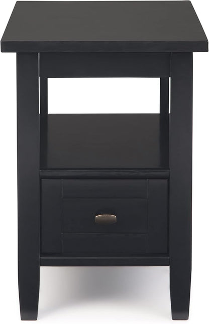 SIMPLIHOME Warm Shaker Solid Wood 14 inch Wide Transitional-Style Narrow Side - Image 2
