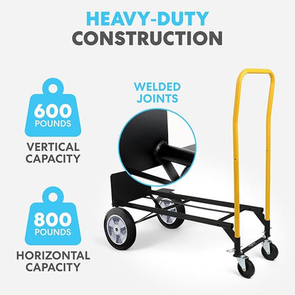 Simpli-Magic 2 in 1 Convertible Hand Truck and Dolly, 800LBS – Heavy-Duty - Image 3
