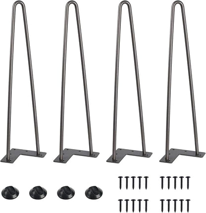 SMARTSTANDARD 16 Inch Heavy Duty Hairpin Furniture Legs, Metal Home DIY Projects by SMARTSTANDARD