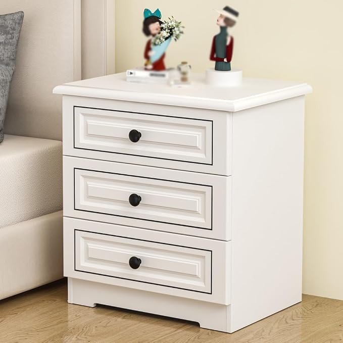 Bed Side Table/Night Stand Light Luxury Solid Wood Bedside Table, Simple Home - Image 6