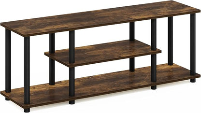Furinno Turn-N-Tube No Tools 3D 3-Tier Entertainment Stand up to 50 inch TV - Image 4