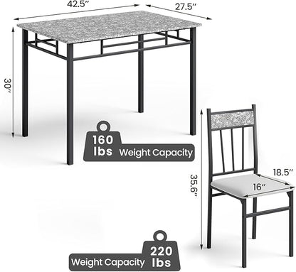 NAFORT 5 Piece Dining Table Set - Image 8