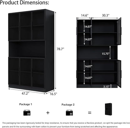 Mekminop Glass Doors Display Cabinet - Image 2