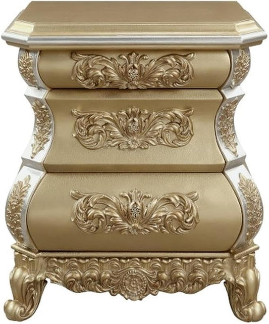 Acme Seville Nightstand in Gold by AcmeFurniture