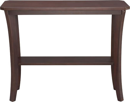 Leick Home Boa Console Table, Solid Wood, Bottom Display Shelf, Narrow Depth - Image 7