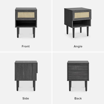 mopio Haylee Rattan Side Table, Small Accent Tables - Image 9